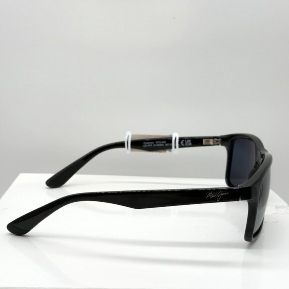 Maui Jim Onshore MJ 798 02 Gloss Black Frame Gray Polarized Sunglasses - Picture 5 of 8